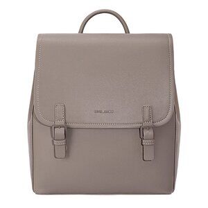 David Jones Paris Women Fashion Structured Medium Backpack Fungi Grey